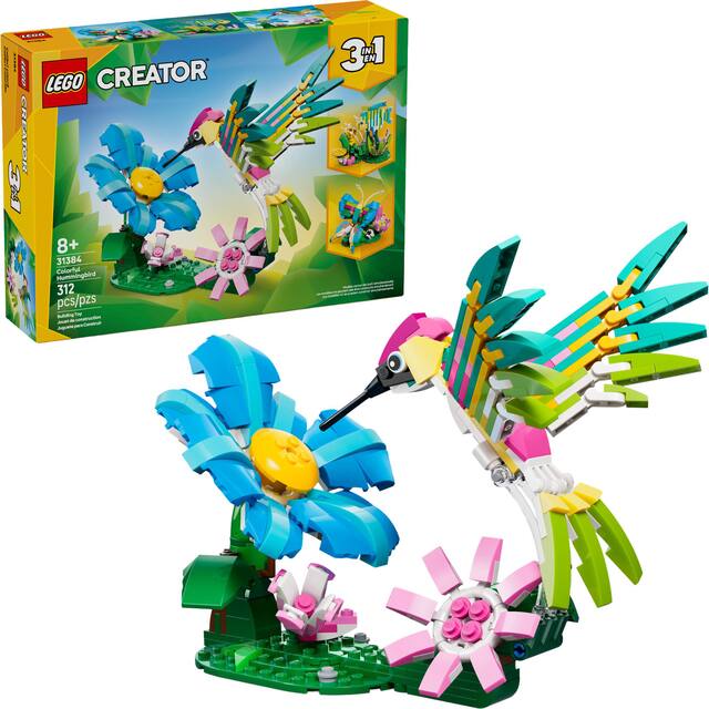 LEGO - Creator 3 in1 Wild Animals: Colorful Hummingbird 31384