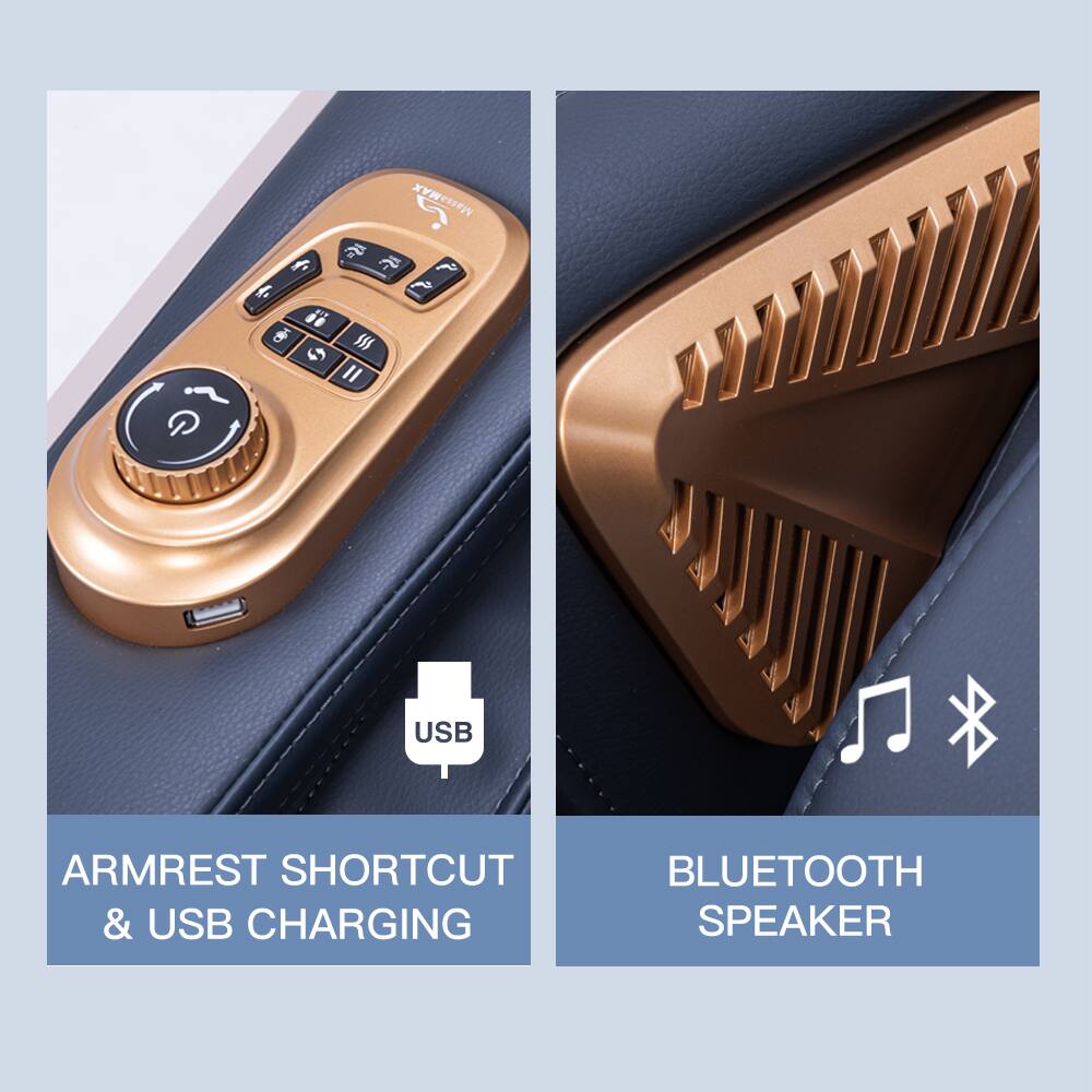 ARMREST SHORTCUT & USB CHARGING

BLUETOOTH SPEAKER