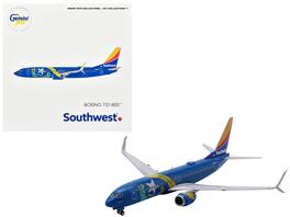 GeminiJets - Boeing 737-800 Commercial Aircraft Southwest Airlines - Nevada One (N8646B) with Striped Tail 1/400 & Airplane - Blue