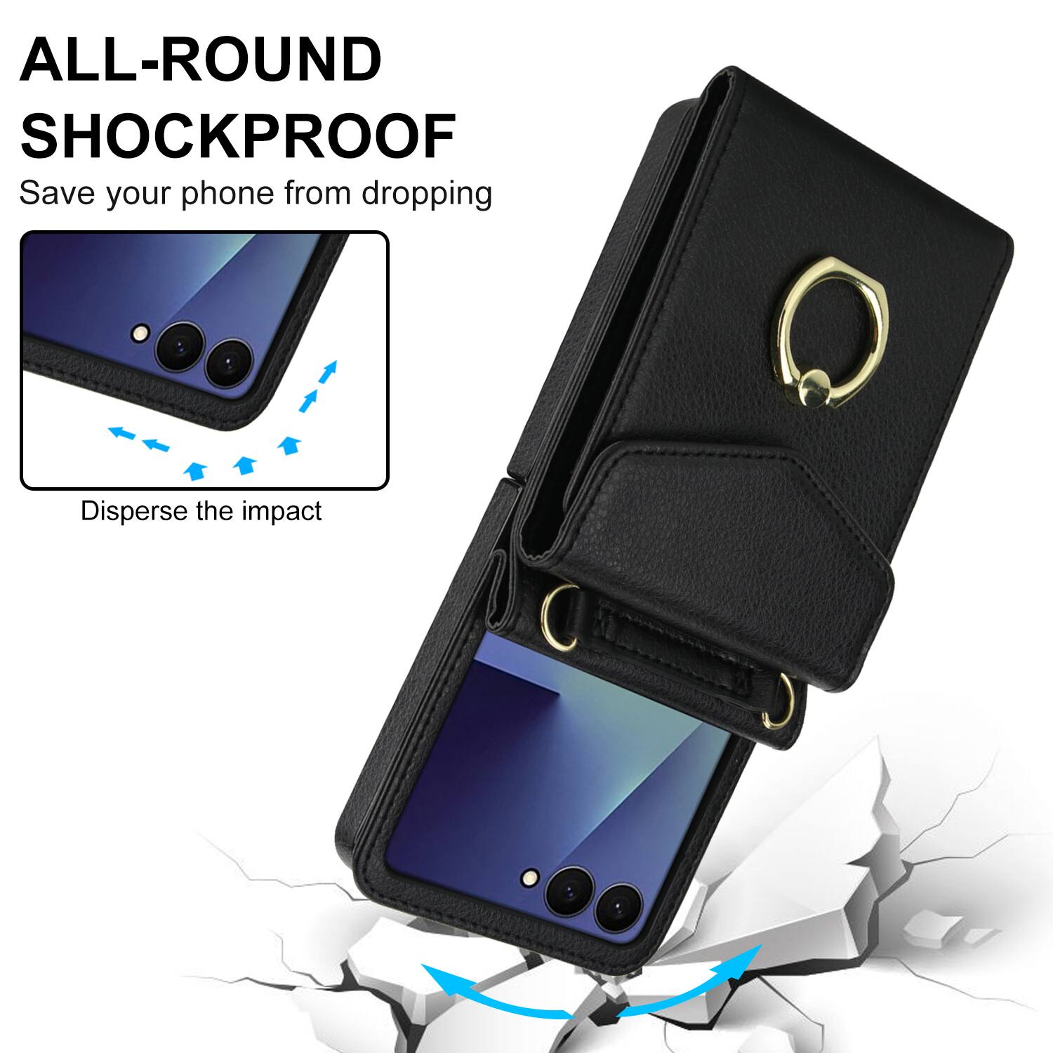 ALL-ROUND SHOCKPROOF  
Save your phone from dropping  
Disperse the impact