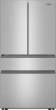 Whirlpool - 30 Cu. Ft. French Door Refrigerator with Flexible Temperature Drawer - Fingerprint-Resistant Stainless Finish