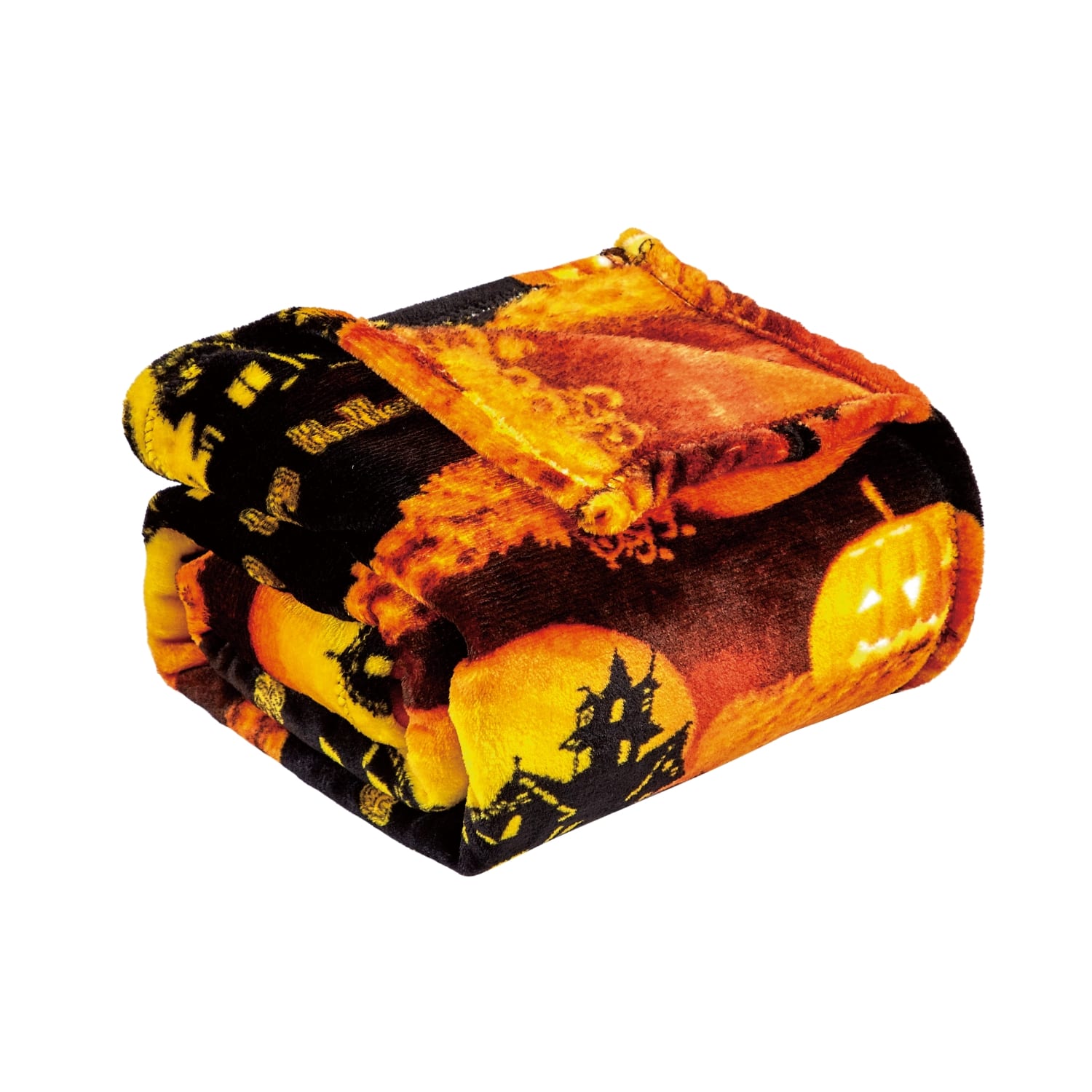 Noble House - Plazatex MicroPlush Halloween Printed Holiday Throw Blanket - 50x60" - Multi