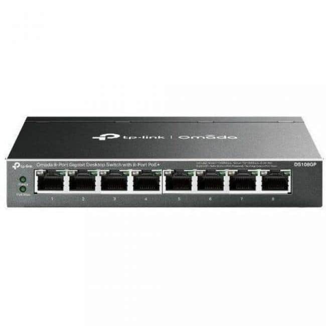 TP-Link - Omada Omada 8-Port Gigabit Desktop Switch with 8-Port PoE+ - 8 Ports - Gigabit Ethernet - 10/100/1000Base-T - 74.39 W - Unknown