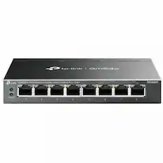 TP-Link Omada
8-Port Gigabit Desktop Switch with 4-Port PoE+
DS108GP
Port 1: Power LED
Ports 1-8: Gigabit Ethernet Ports