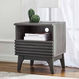Render Nightstand by Modway - Charcoal