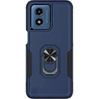 SaharaCase - ArmorPro Kickstand Case for Motorola Moto G Play (2024) - Navy Blue - Front_Zoom