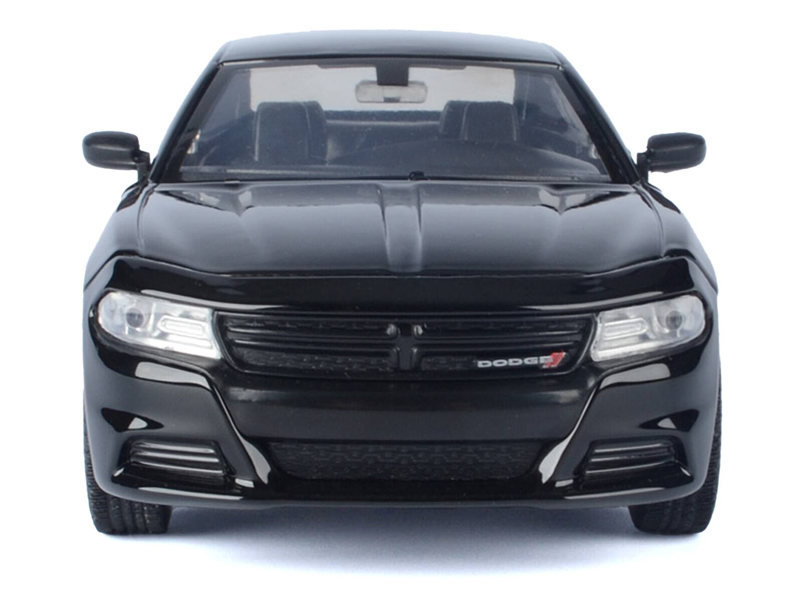 Left. Motormax - 2023 Dodge Charger Pursuit Police Car Black "Custom Builder's Kit - Law Enforcement and Public Service" Series 1/24 - Black.
