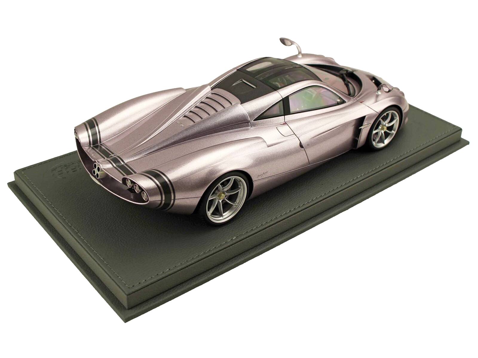 Alt View 6. BBR - Pagani Huayra Codalunga Iridescent Bronzo Aymara Bronze Metallic w/Black Top & DISPLAY CASE Ltd Ed 1/18 Model Car by BBR.