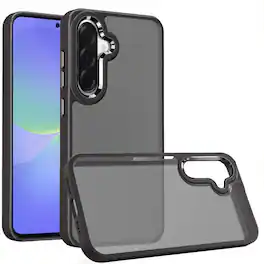 Kitcheniva - Smooth Thick Acrylic Phone Case With Tempered Glass For Samsung Galaxy A37 5G - Black