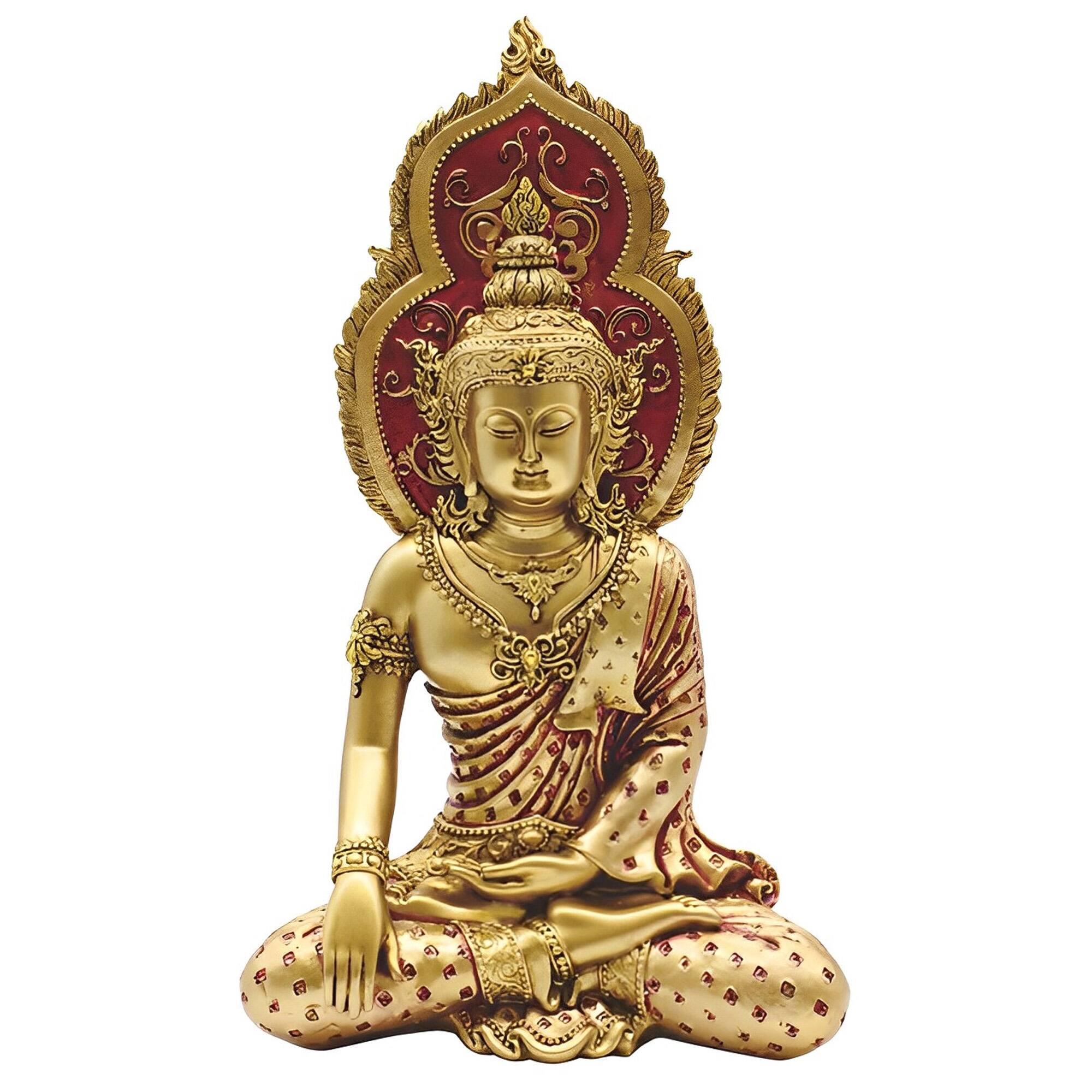 FC Design - 6.25"H Earth Touching Buddha Figurine Statue Office Desk Tabletop Home Decor Gift - Multi-Color