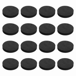 Unique Bargains - Single Sided Speaker Isolation Pads 70x12mm Round EVA Acoustic Foam Anti-Vibration Feet for Speaker Subwoofer, 16pcs - Black
