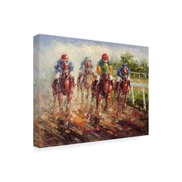 Trademark Fine Art - Rio 'Kentucky Derby' Canvas Art - Multicolor