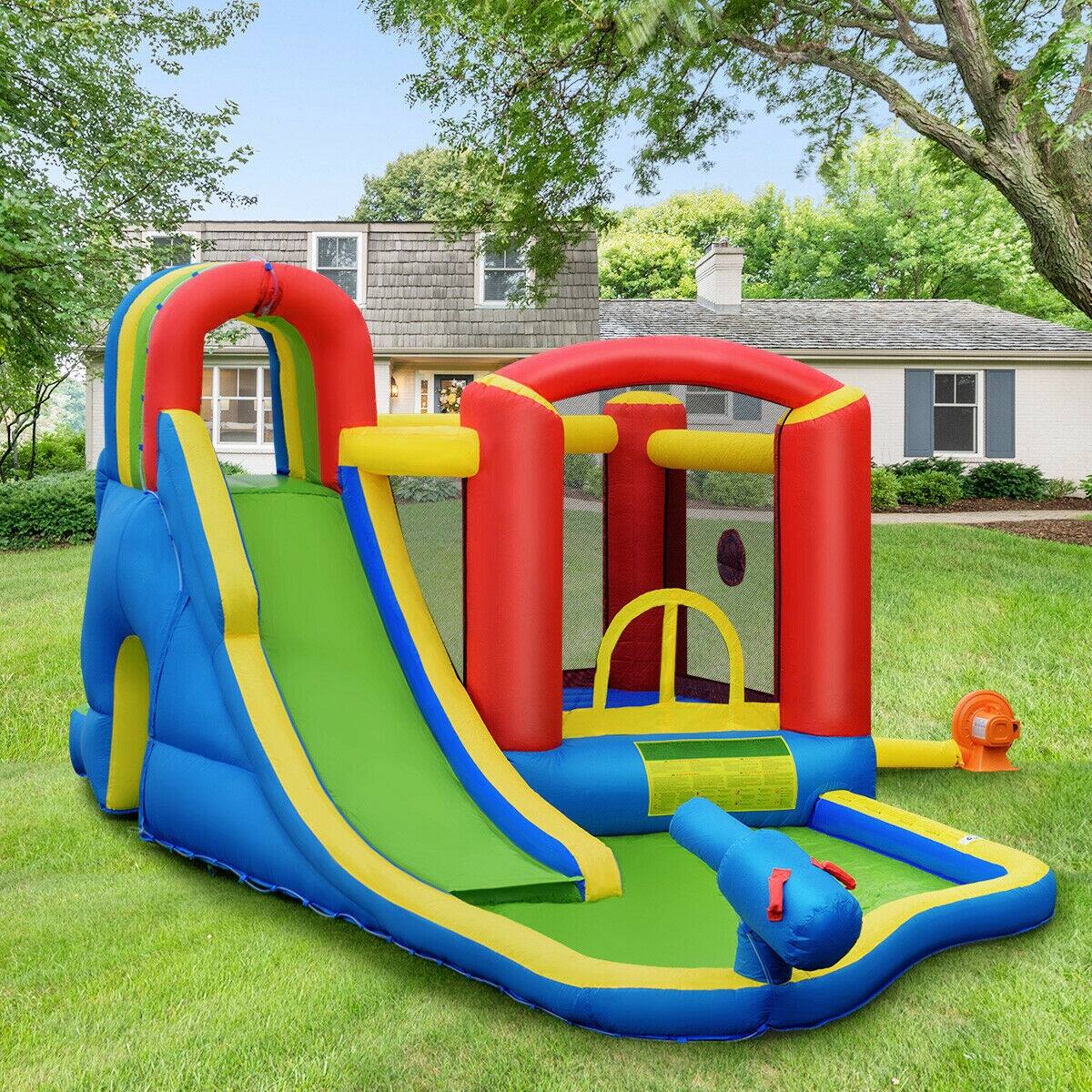 Alt View 9. Ecooso - Inflatable Castle Bounce House for Kids w/ Blower Included.