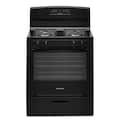 Amana - 30 in. Wide 4 burners 5.1 cu. ft. Freestanding Gas Range with Bake Assist Temps - Black