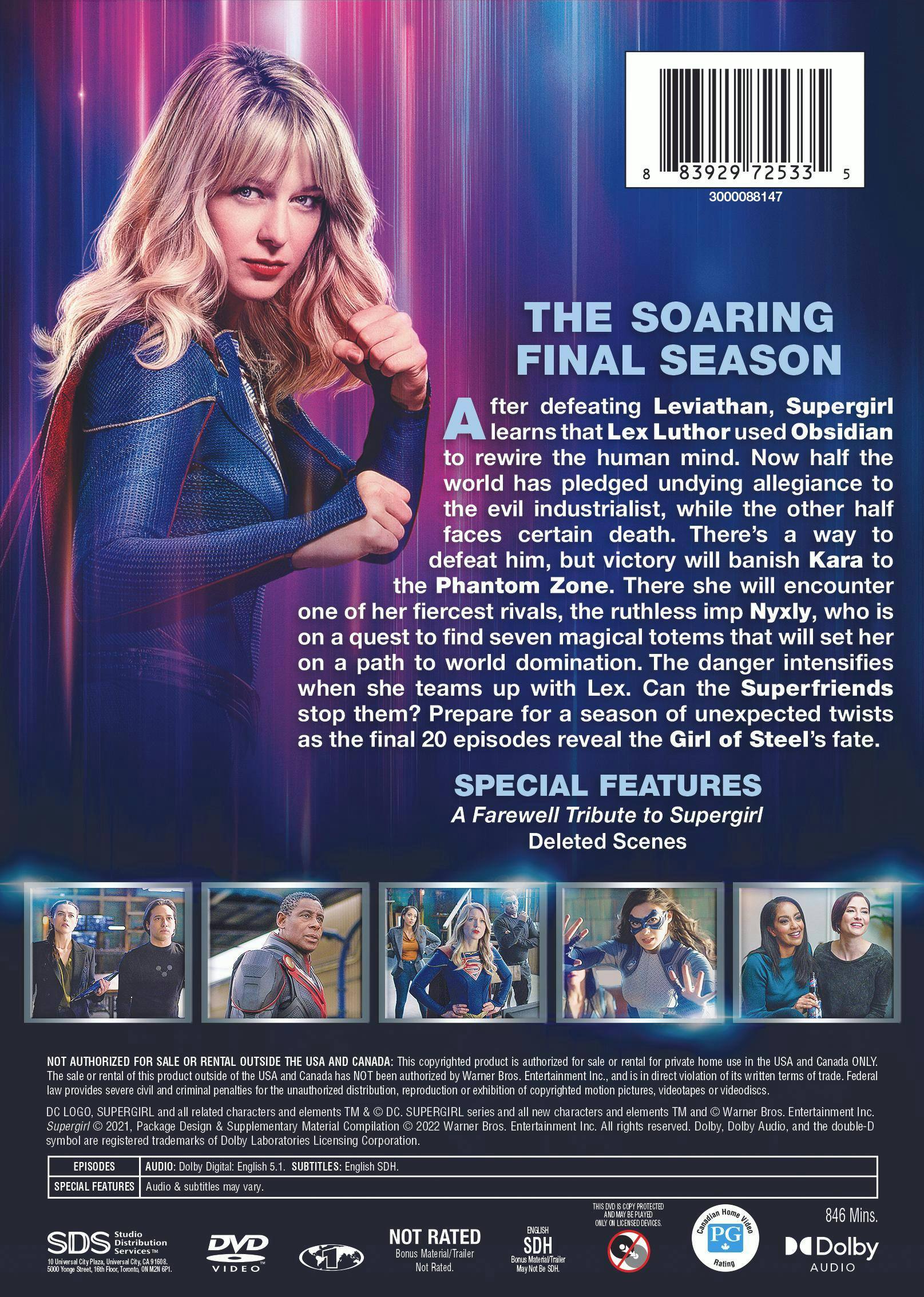 Back. Supergirl: The Sixth and Final Season (Box Set) [DVD].