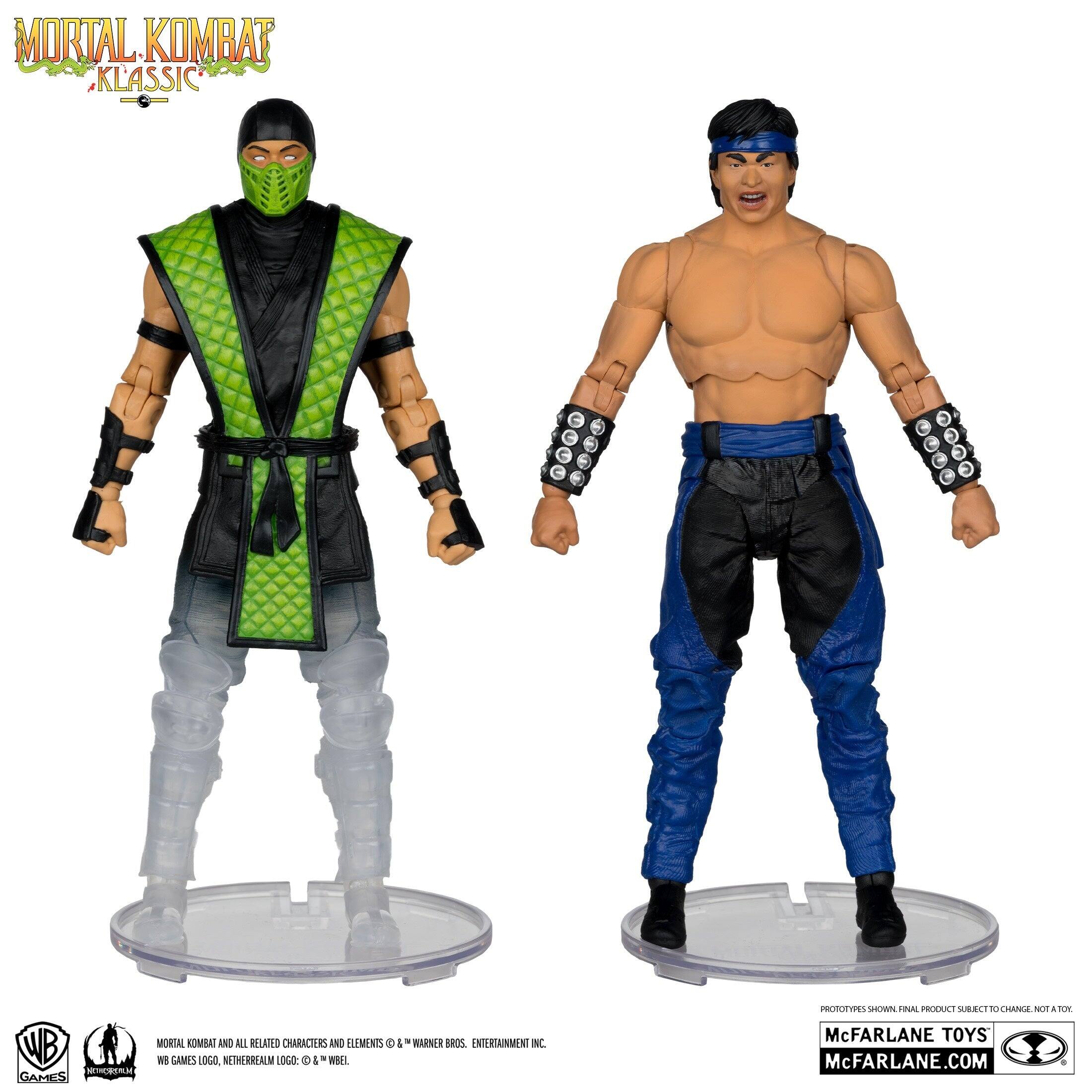 MORTAL KOMBAT *KLASSIC C C C 3 1 3 3 . 3 WB noribe CAMES MORTAL KOMBAT AND ALL RELATED CHARACTERS AND ELEMENTS D 4 . WARNER BROS. ENTERTAINMENT INC. GAMES OGO, NETHERREALM 0G0 + I . WSEL POTOFIES SRMN i POOCANT SUBJECT 10 ONA s A WRT McFARLANE TOYS McFARLANE.COM