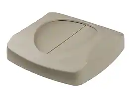 RubberMaid - Untouchable Indoor Lid Polystyrene, 23 Gal - Beige