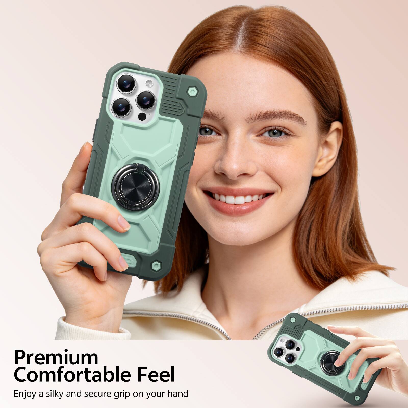 Premium Comfortable Feel  
Enjoy a silky and secure grip on your hand