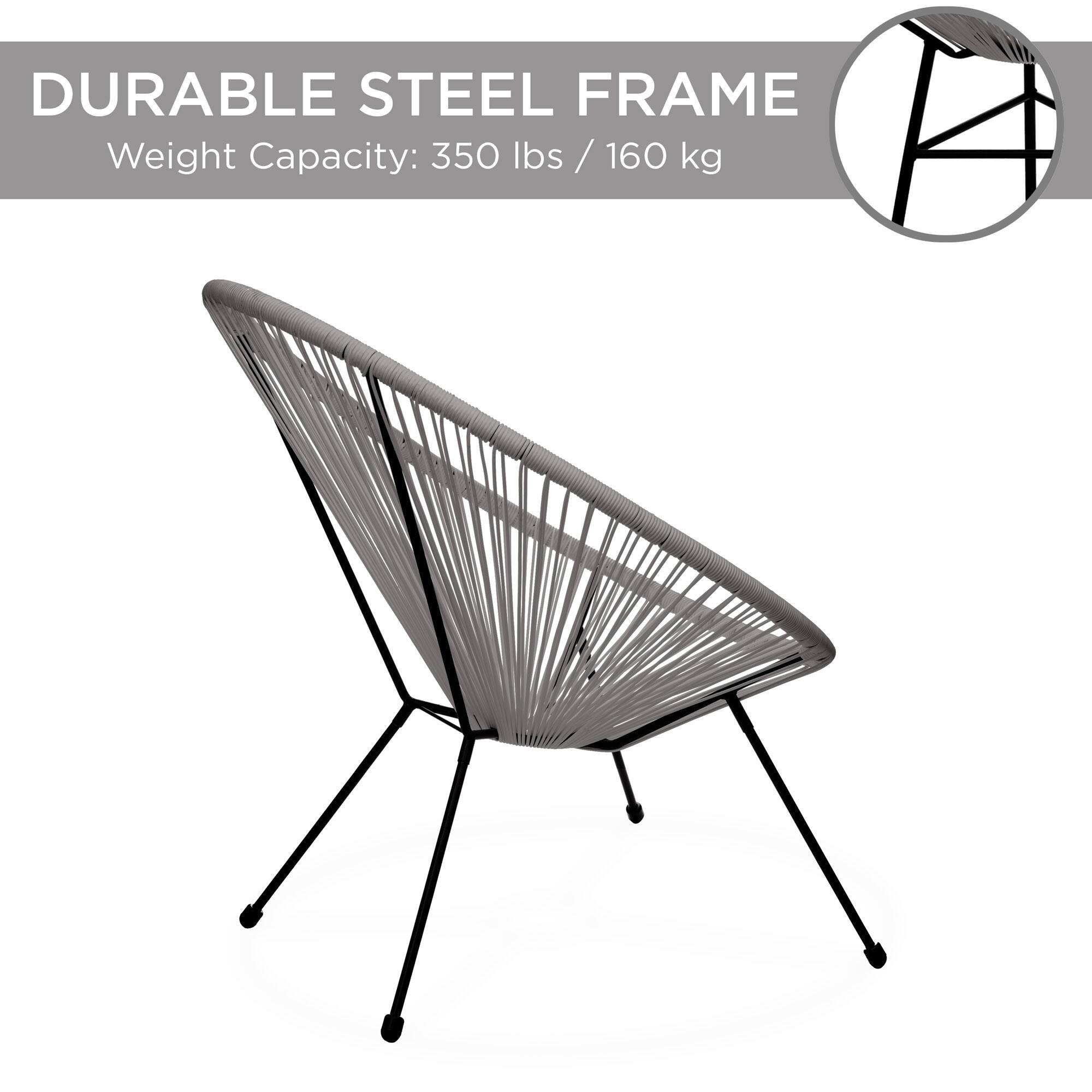 DURABLE STEEL FRAME  
Weight Capacity: 350 lbs / 160 kg
