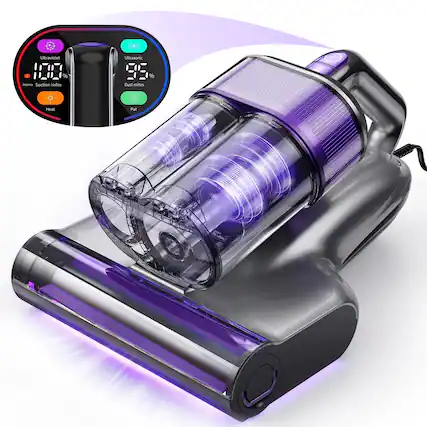Ultraviolet 100% Aroma Suction Index
Ultrasonic 95% Dust mites & Heat Pat