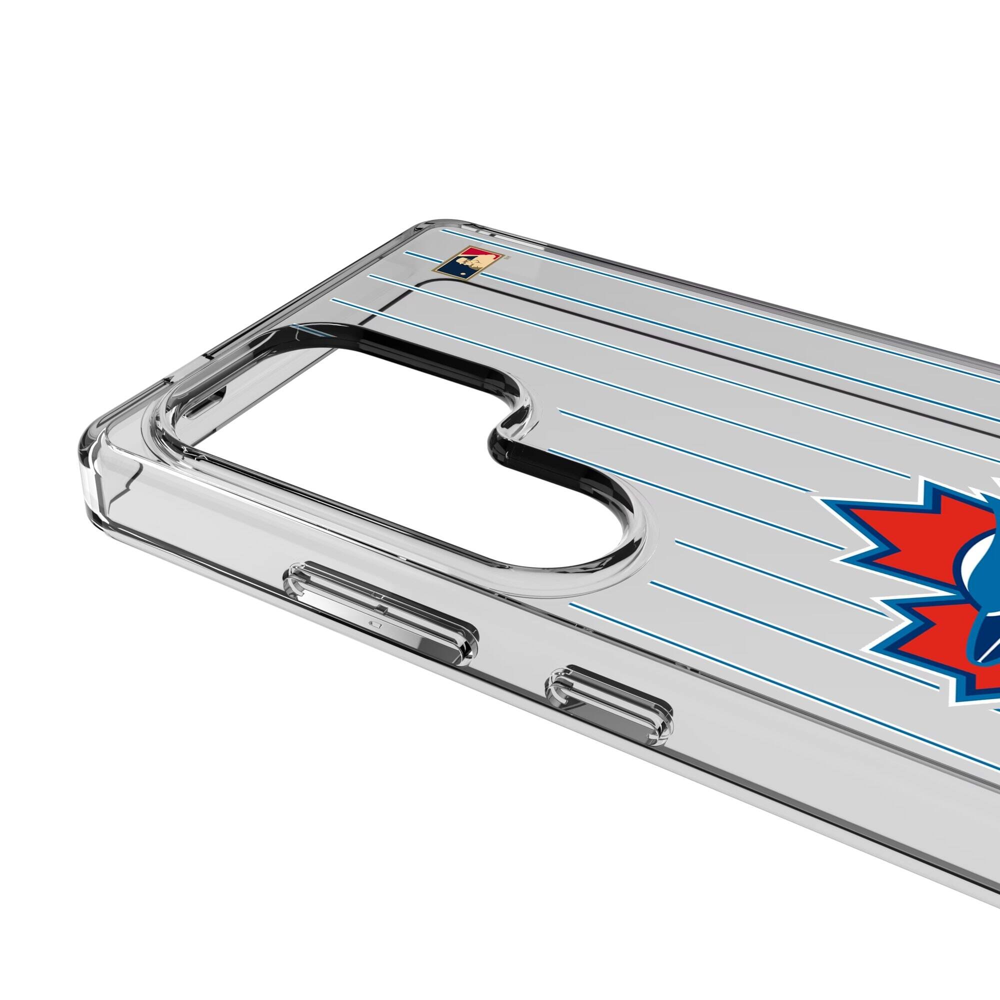 Alt View 2. Keyscaper - Toronto Blue Jays Cooperstown Galaxy Clear Case - S25 - Multicolor.