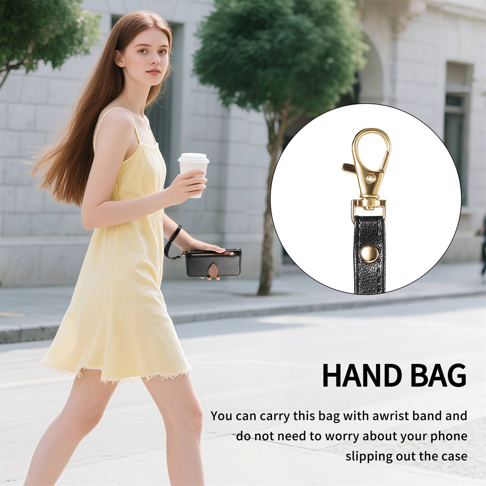 HAND BAG

You can carry this bag with a wrist band and do not need to worry about your phone slipping out the case