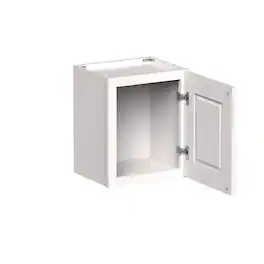Boyel Living - 15-in W x 18-in H x 12-in D Shaker RTA Kitchen Wall Cabinet with Soft-Close Doors - Glacier White