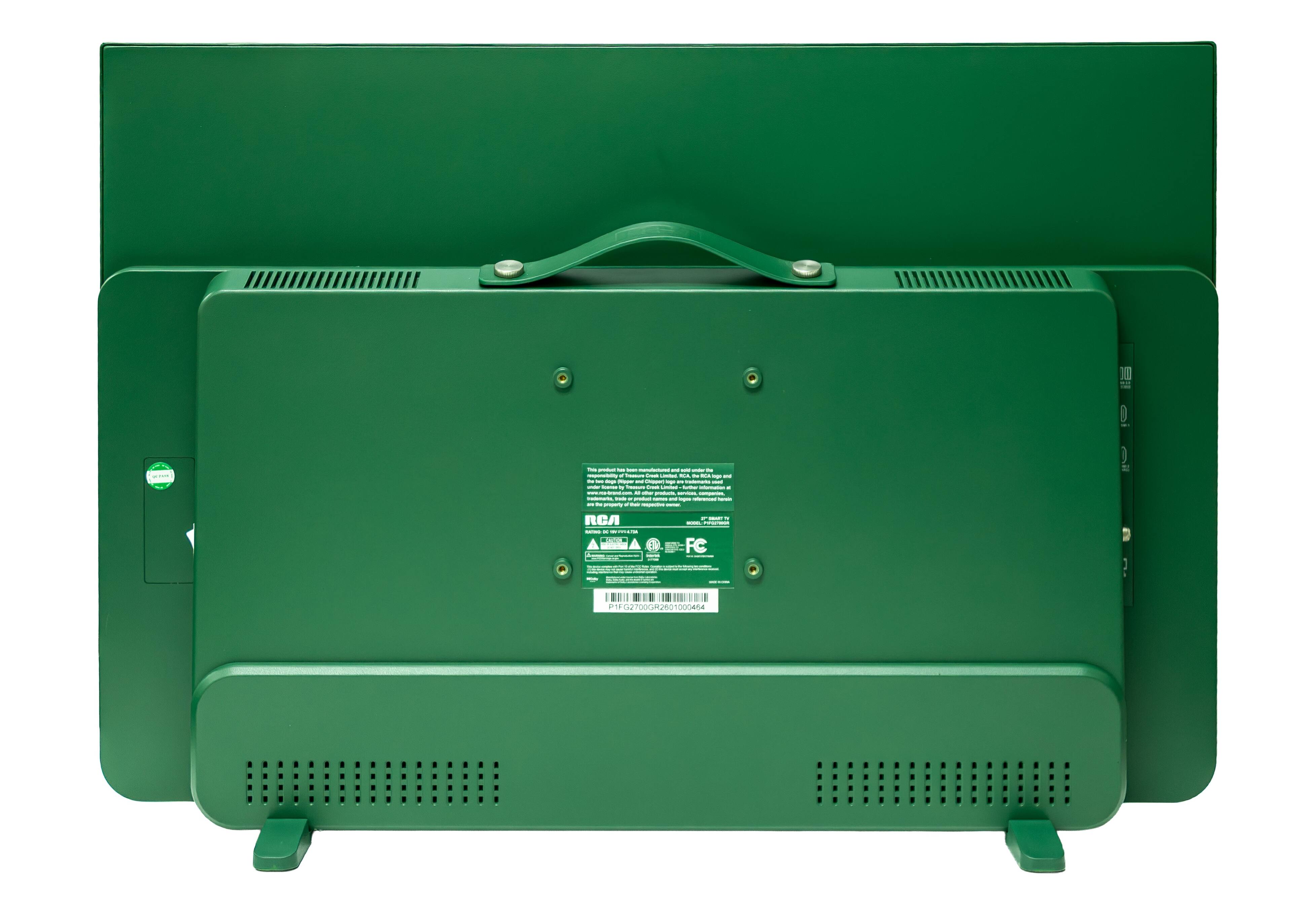 Angle. RCA - Battery Powered Portable Smart TV RCA EzGo 27" - Green.