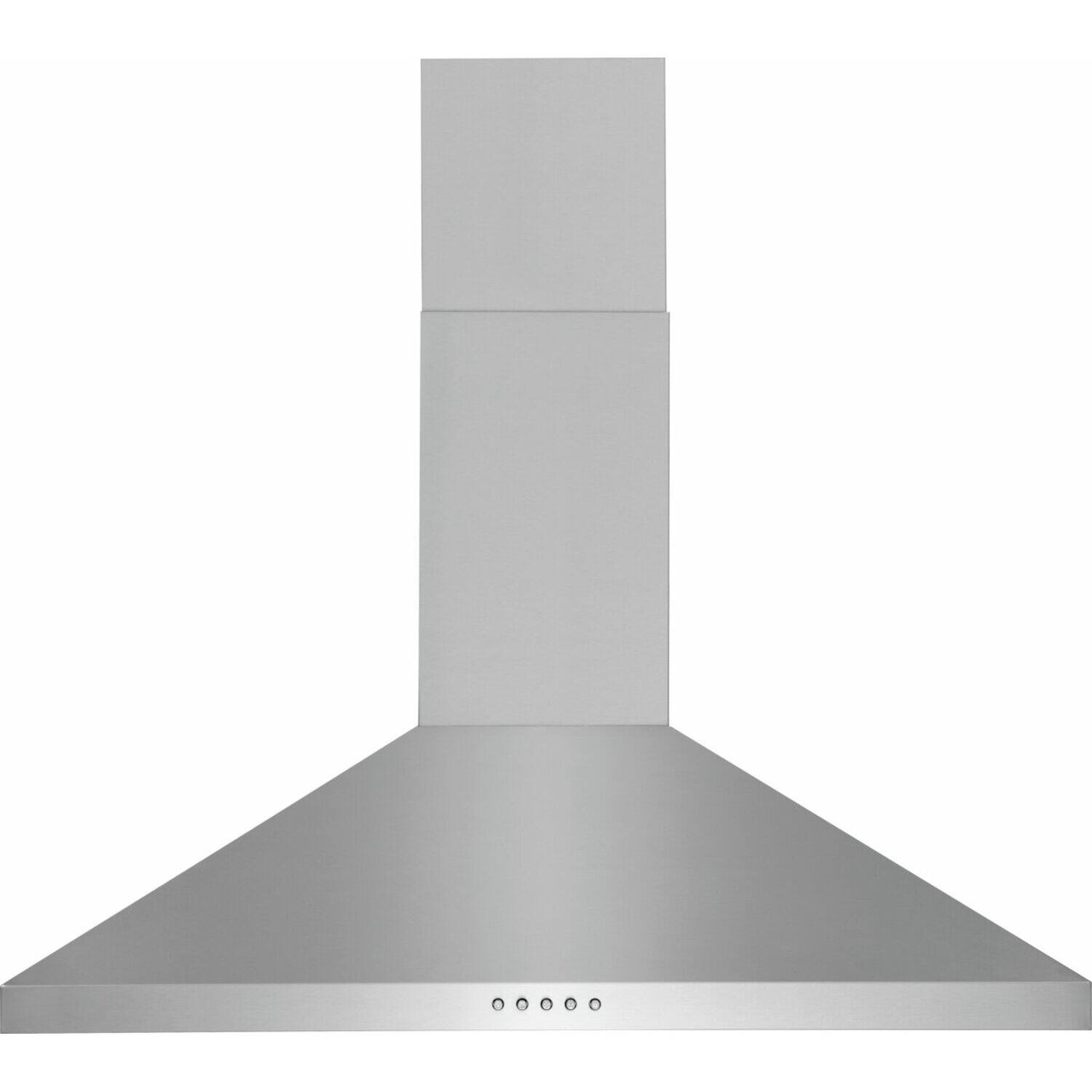 Front. Frigidaire - 36" Stainless Canopy Wall-Mounted Hood - Stainless Steel.