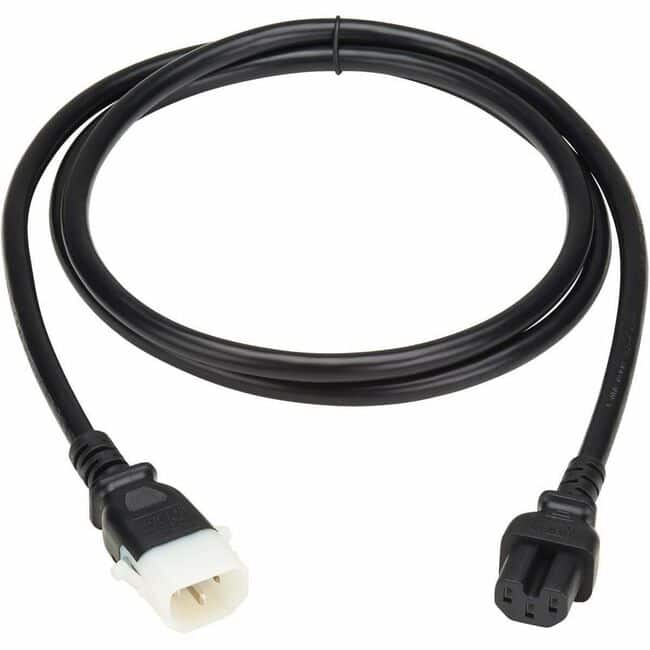 Photos - Surge Protector / Extension Lead TrippLite Eaton Tripp Lite Series PDU Power Cord, C15 to P-Lock C14 - Heavy-Duty, 15A, 250V, 14 AWG, 6 ft. , For - Black P018-E (1.8 m)