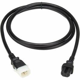 Eaton Tripp Lite Series PDU Power Cord, C15 to P-Lock C14 - Heavy-Duty, 15A, 250V, 14 AWG, 6 ft. (1.8 m), For - Black