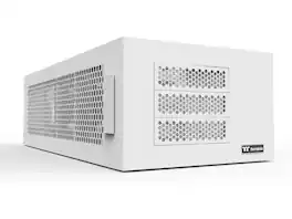 Thermaltake - AX100 Snow Pedestal; 560mm Radiator; x8 120/140mm Fans; 8X 3.5/2.5" Drives; CA-11C-00D6NN-00 - Black