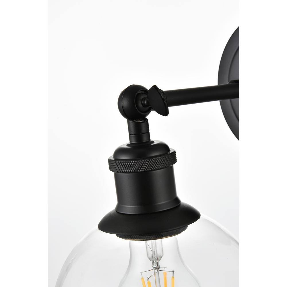 Living District - Kai 1 light Bath Sconce - Black And Clear price history on PriceWatchPro