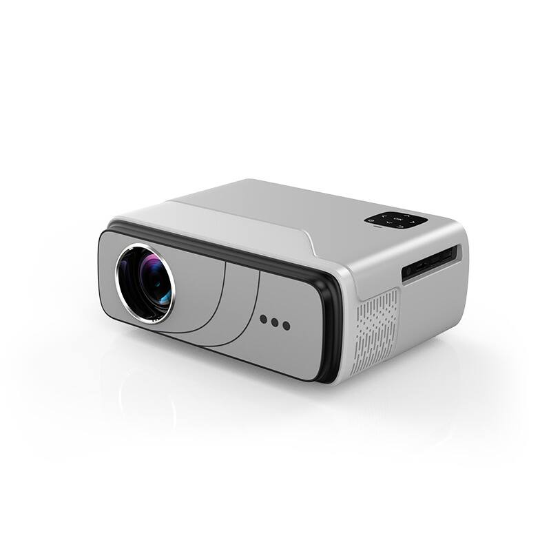 Front. Cluzine - Portable Mini Android Projector 4K Supported High Brightness Home Theater Projector.
