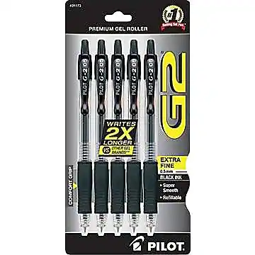 1 + 1 # PREMIUM GEL ROLLER
08 D
PLOTG-208 G-2
PLOTG-205 G
PLOTG-20 G-2
PLOTG-200 G-2
PLOTG-2
PLOTG-2
PLOTG-2
PLOTG-2
2X WRITES LONGER
EXTRA FINE 0.5mm
BLACK INK
Super COMFORT
Refillable
PILOT