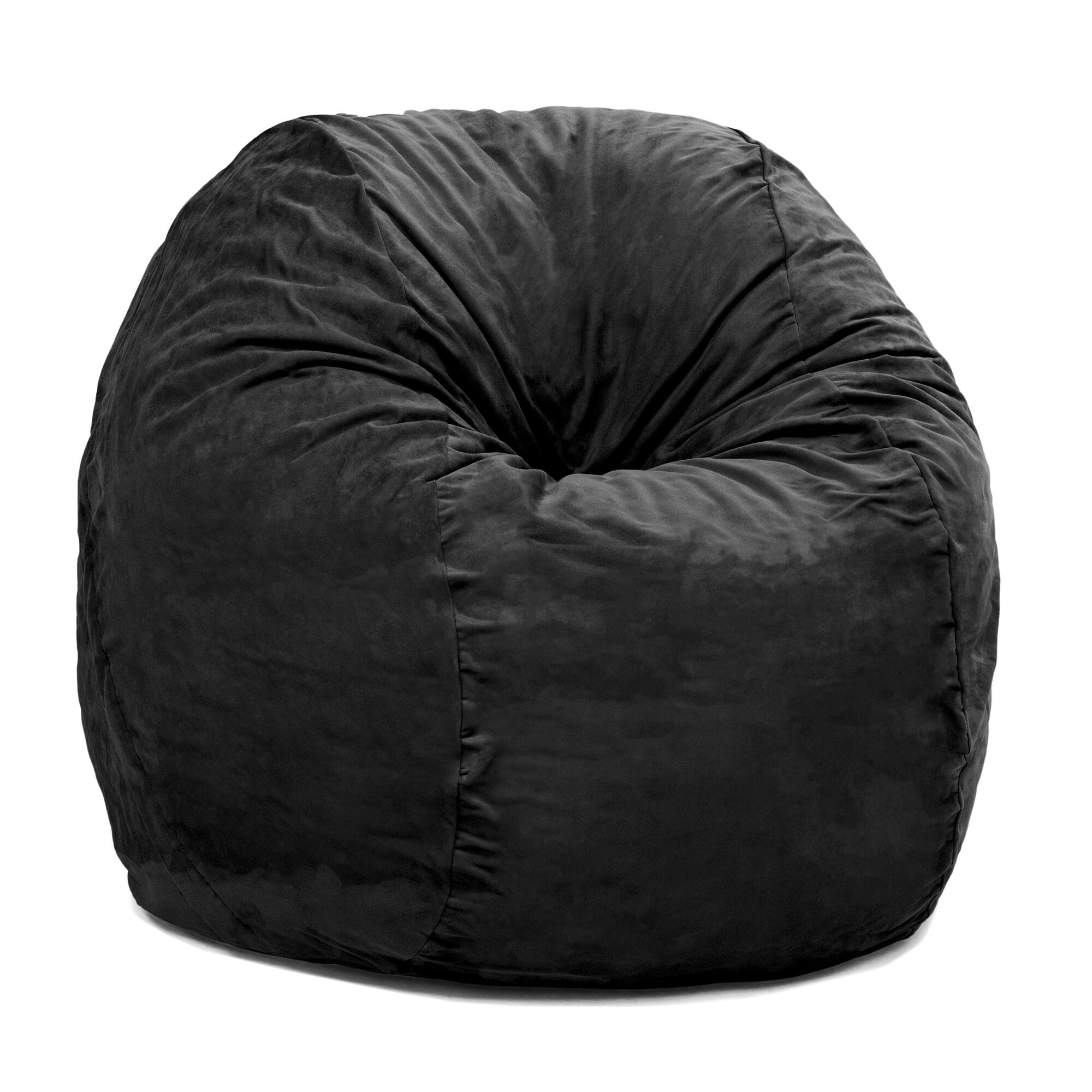 Jaxx - Saxx 5 Foot Large Bean Bag w/ Removable Cover - Black