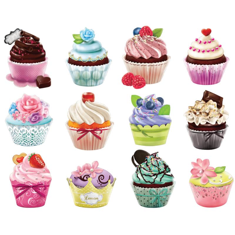Cra-Z-Art - Cupcakes I Shaped Puzzles - Multi