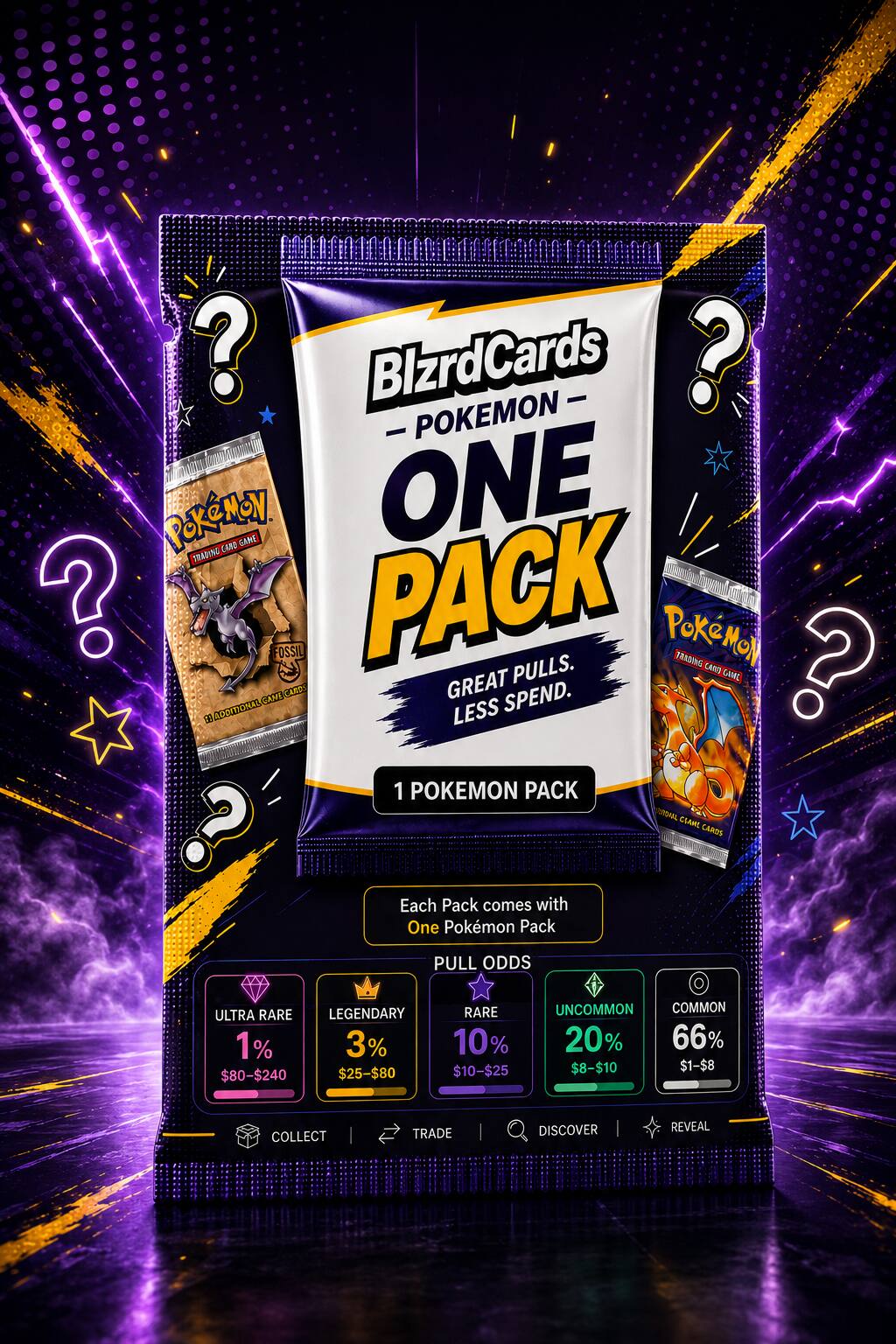 Pokémon - Pokemon TCG Mystery Booster Pack Bag - Vol 2 by BLZRDCards (Chance of Japanese Packs)