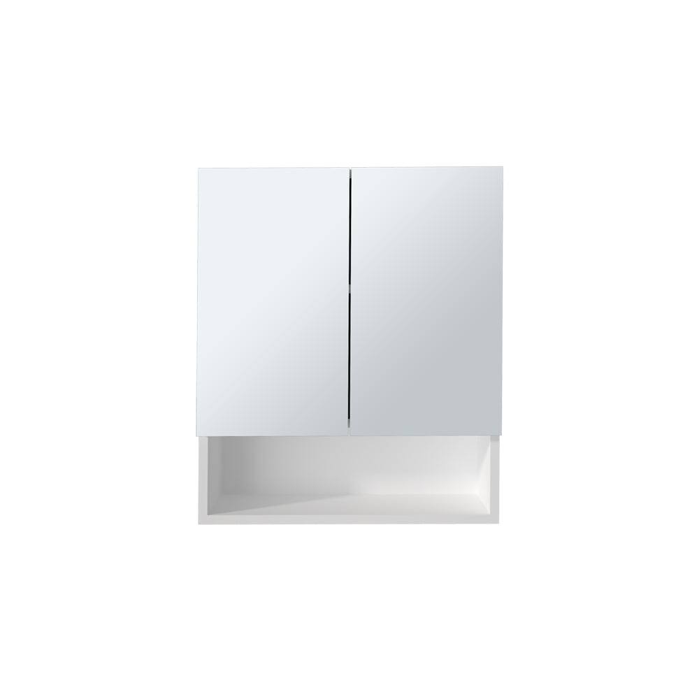 Front. Treevol Furniture - Cheverly Medicine Cabinet,Bathroom, White - White.