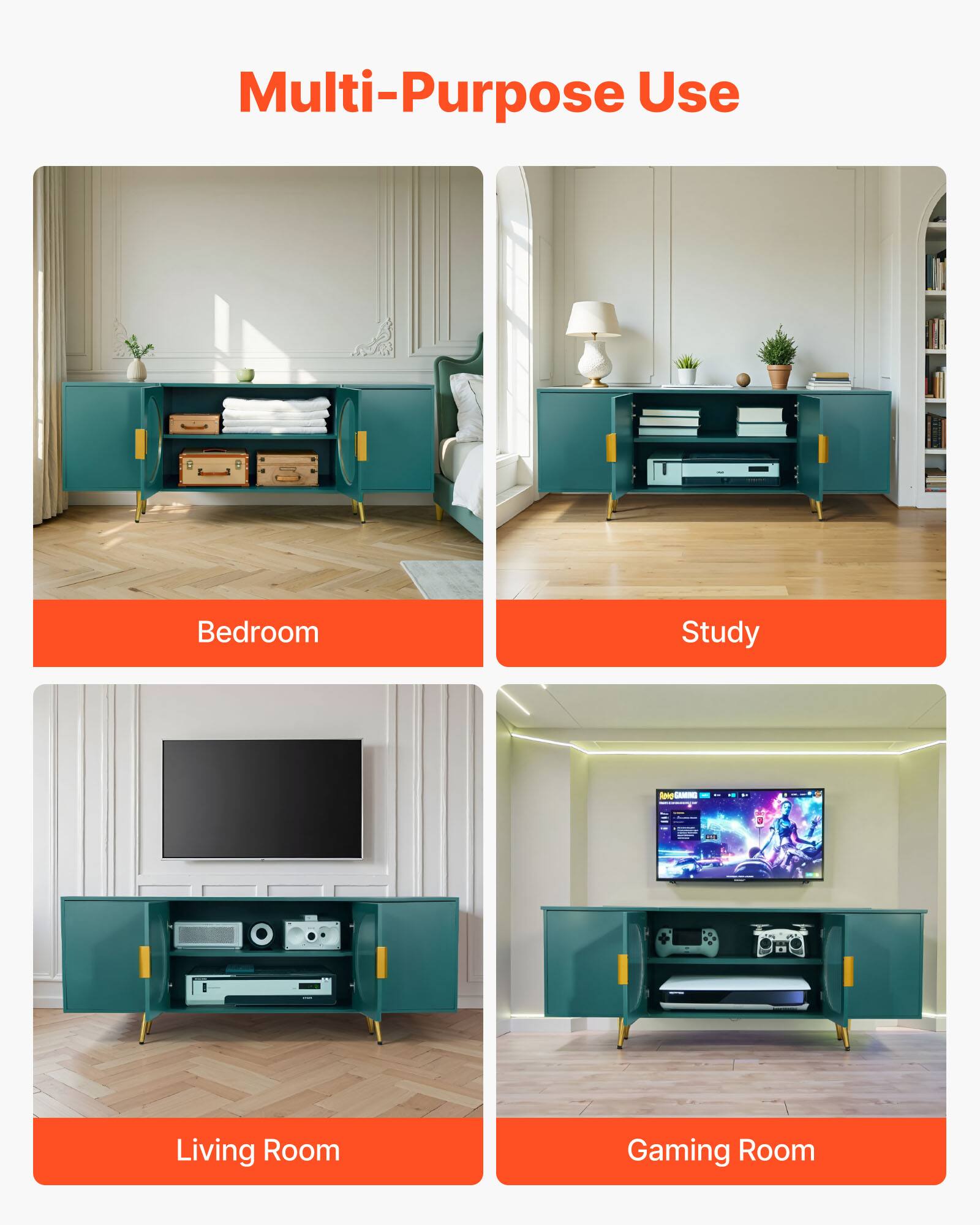 Multi-Purpose Use

- Bedroom
- Study
- Living Room
- Gaming Room