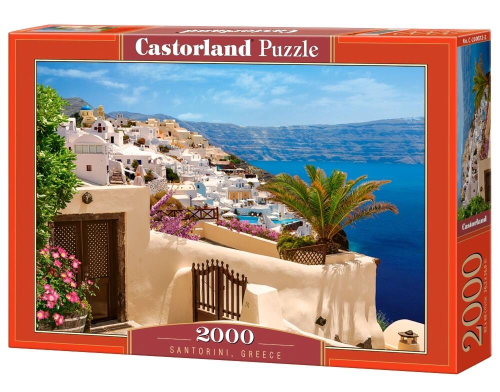 n Castorland Puzzle la. C-200672-2 2000 SANTORINI, GREECE Castorland G 36,2x26,8 2000 x4CM/C