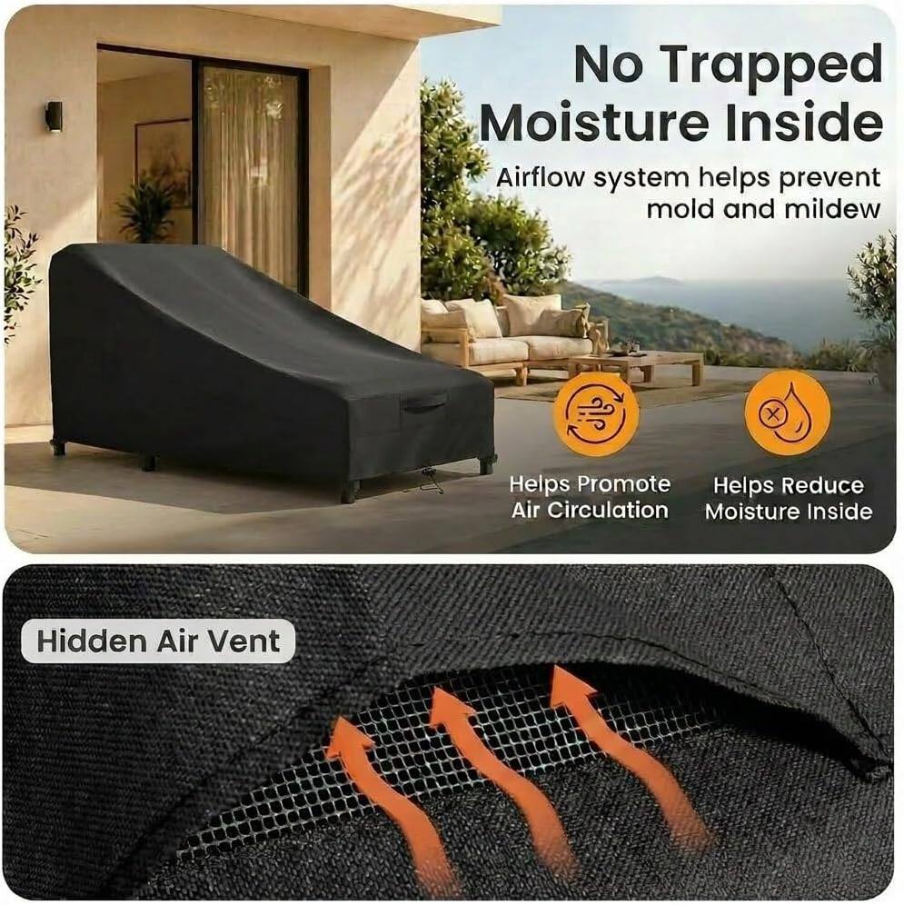 No Trapped Moisture Inside  
Airflow system helps prevent mold and mildew  

Helps Promote Air Circulation  
Helps Reduce Moisture Inside  

Hidden Air Vent
