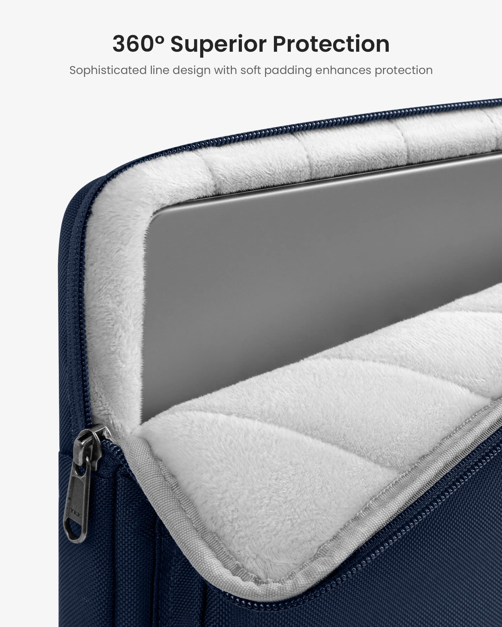 360 Superior Protection: Sophisticated line design with soft padding enhances protection.