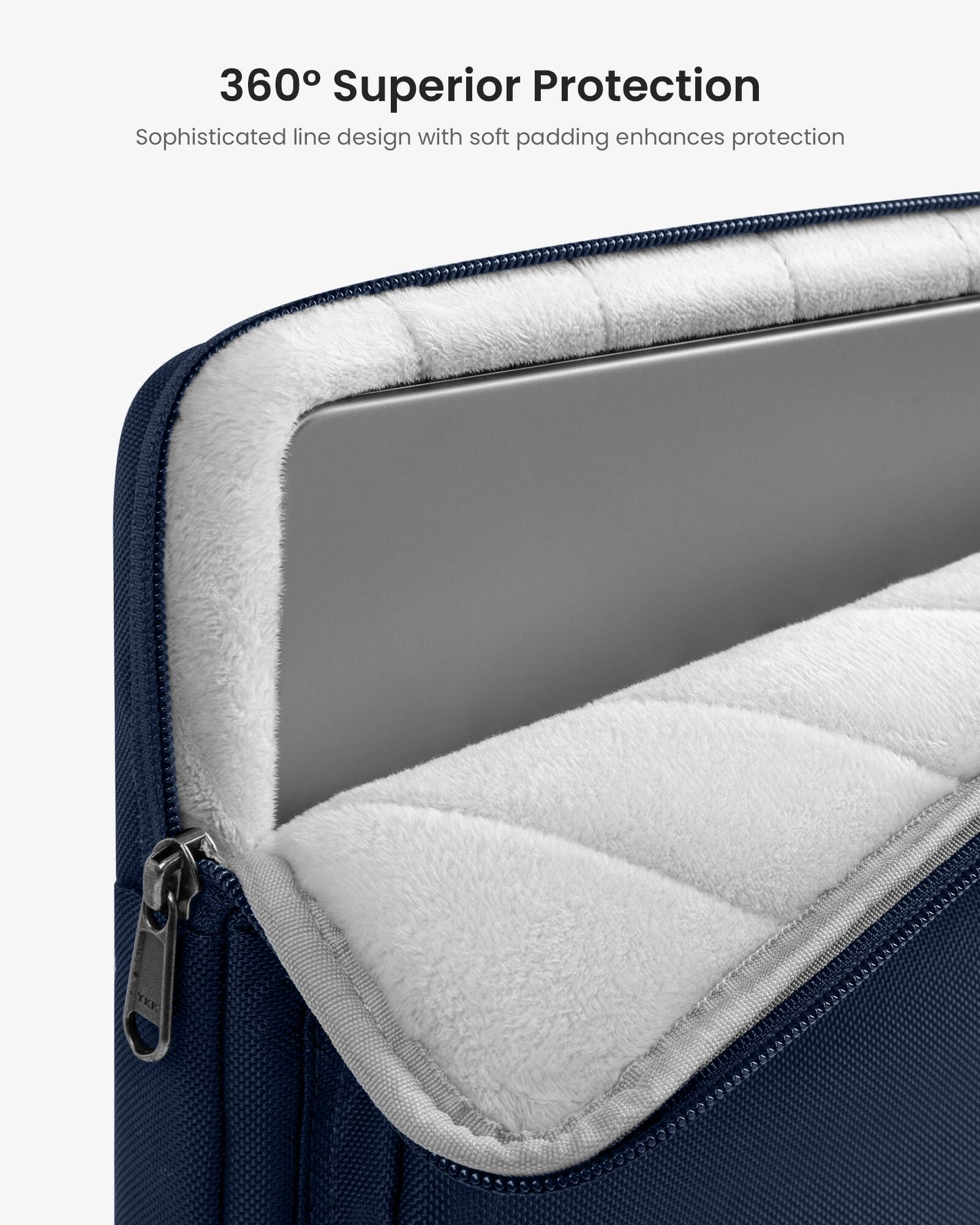 360 Superior Protection: Sophisticated line design with soft padding enhances protection.