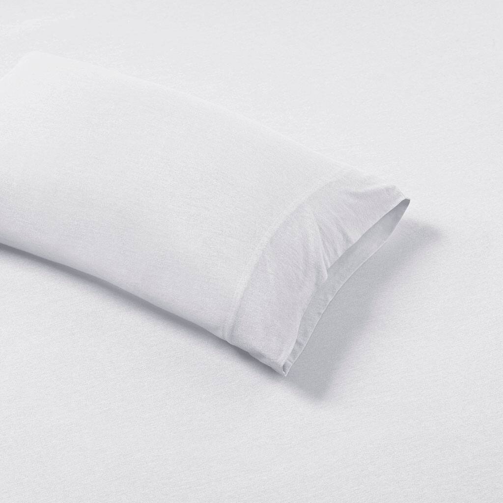 Alt View 2. Gracie Mills - Gracie Mills Atlas All-Season Cotton Blend Jersey Knit Sheet Set - White.