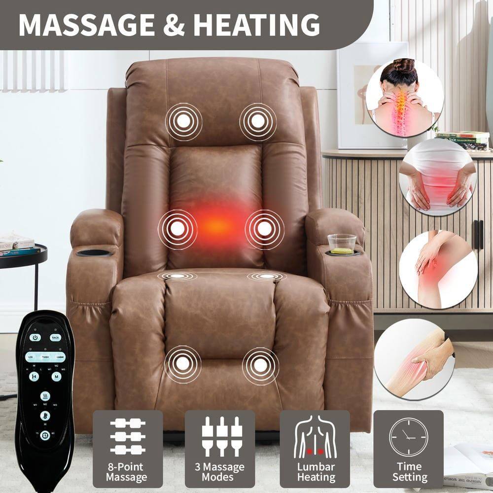 MASSAGE & HEATING

- 8-Point Massage
- 3 Massage Modes
- Lumbar Heating
- Time Setting