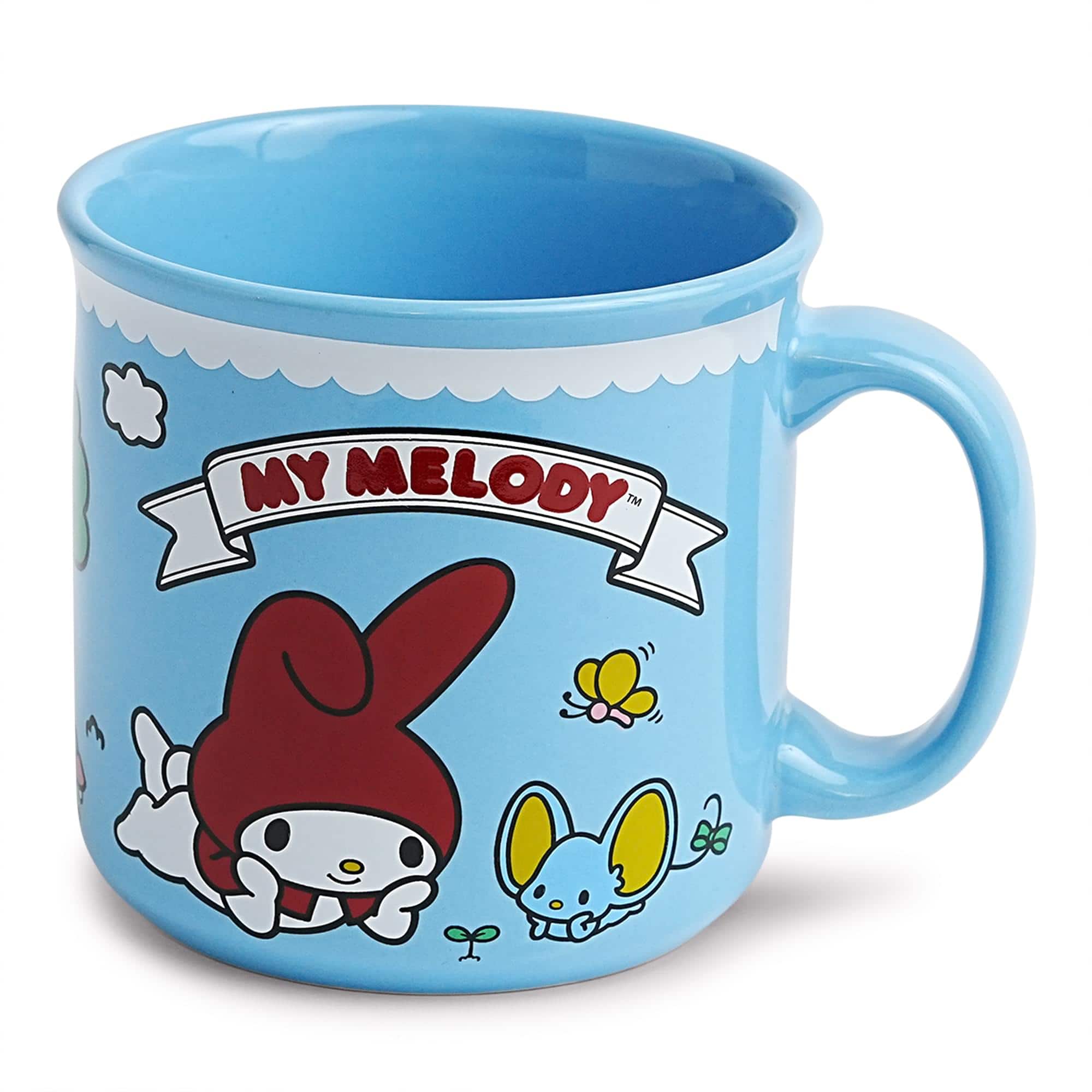 Silver Buffalo - Sanrio My Melody Meadow Ceramic Camper Mug | Holds 20 Ounces - Multi-Colored