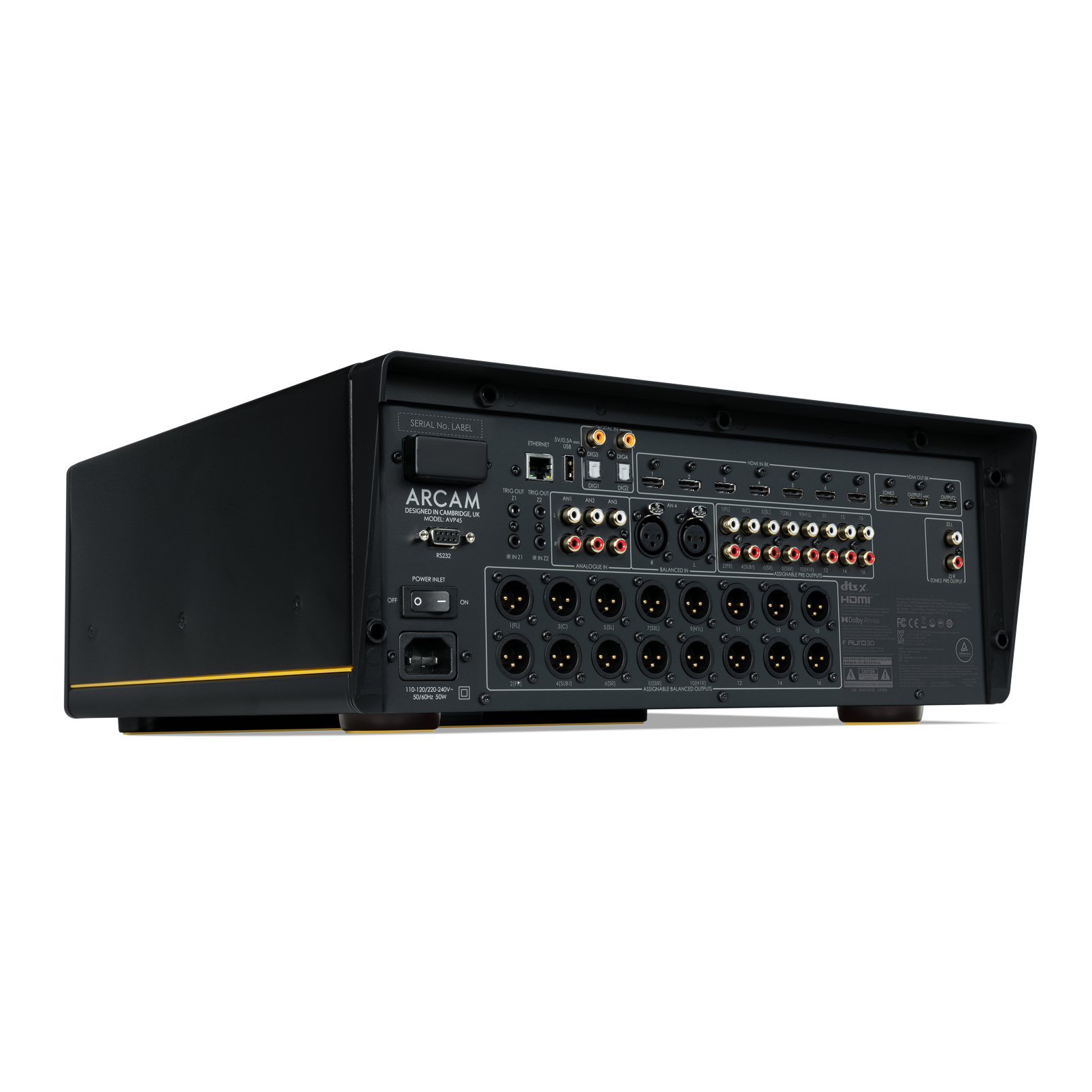 SERIAL NO LABEL  
ARCAM  
dtsx  
HDMI  
nurea  
FECE