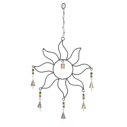 Front. Ganz - Ganz Sun Metal Wind Chime Outdoor Garden Windchime 22 Inch.