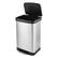 Left. Innovaze - 14.5 Gal./55 Liter Rectangular Step-On Stainless Steel Trash Can for Kitchen - Sliver.